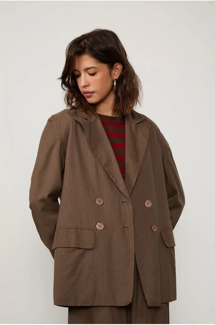 Blazer De Alfaiataria Com Amarração Na Cintura
