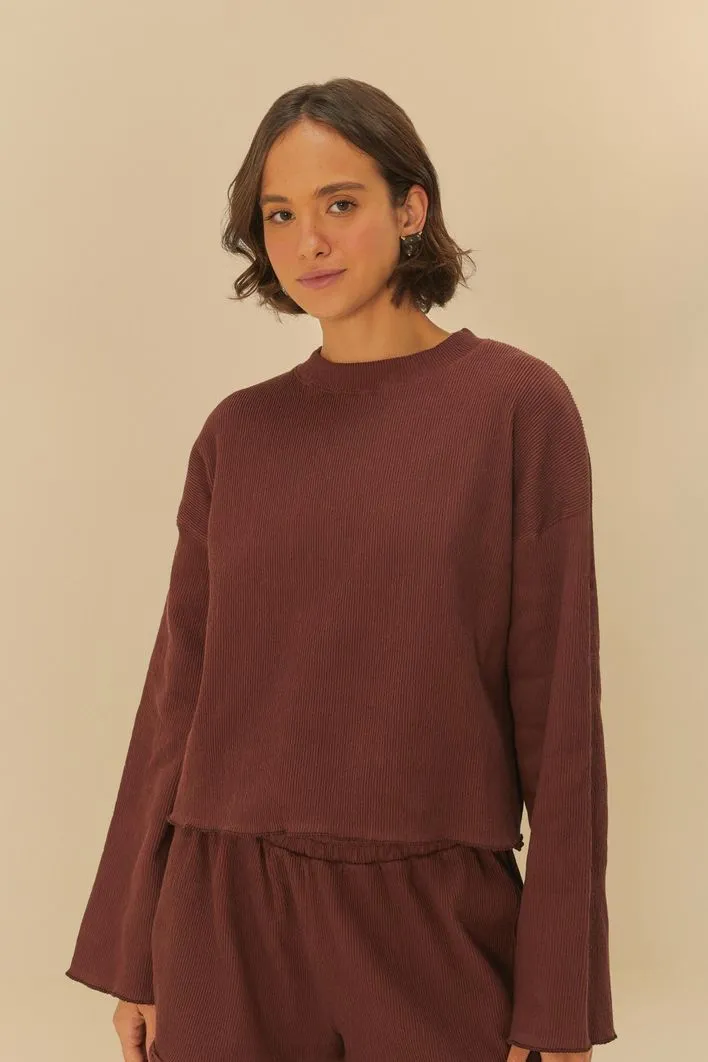 BLUSA MANGA LONGA TEXTURA