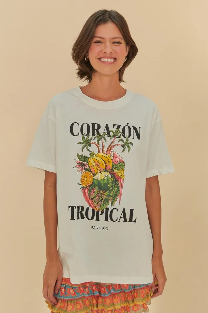 Tshirt Média Corazon Tropical