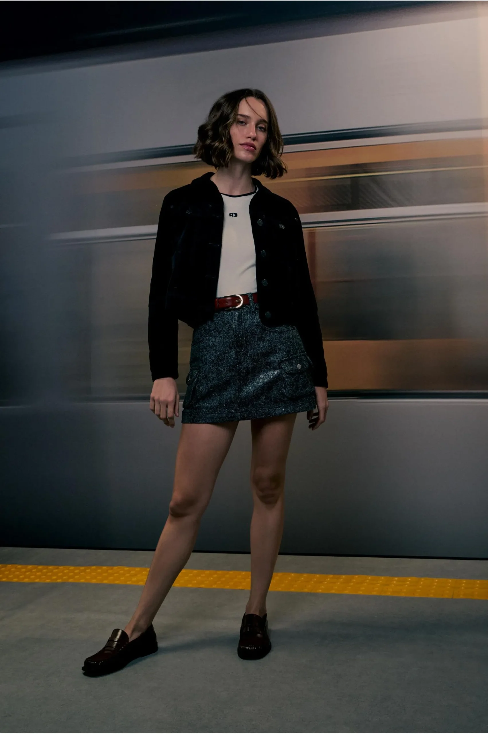 Blusa Malha Manga Longa Frisos Contrastes
