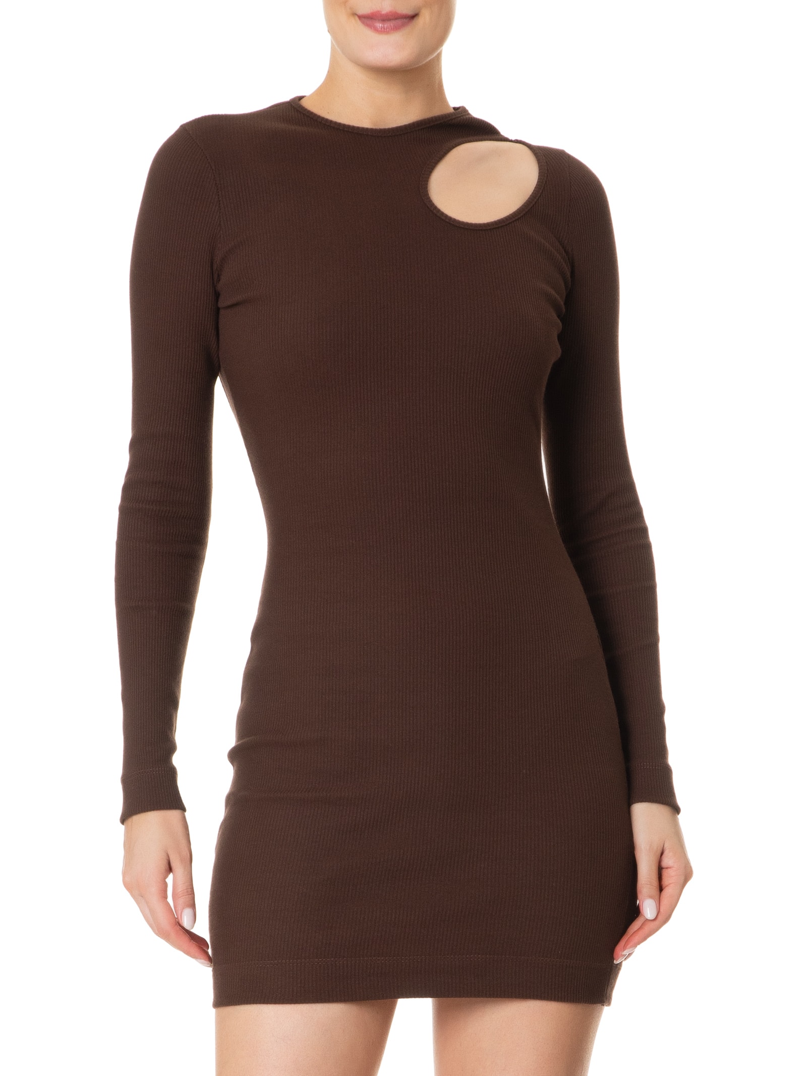 Vestido De Malha Com Decote Gota