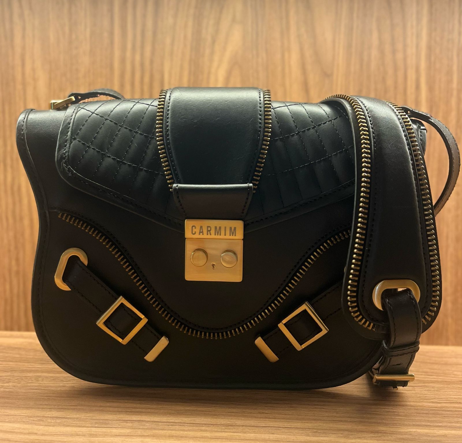 Bolsa Couro Carmim
