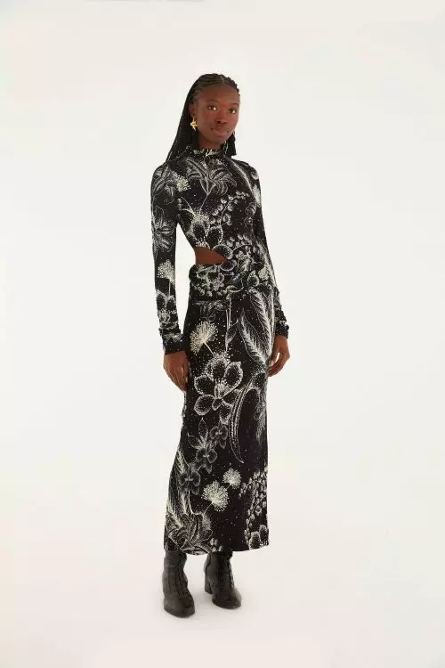 Vestido Cropped Céu De Flor