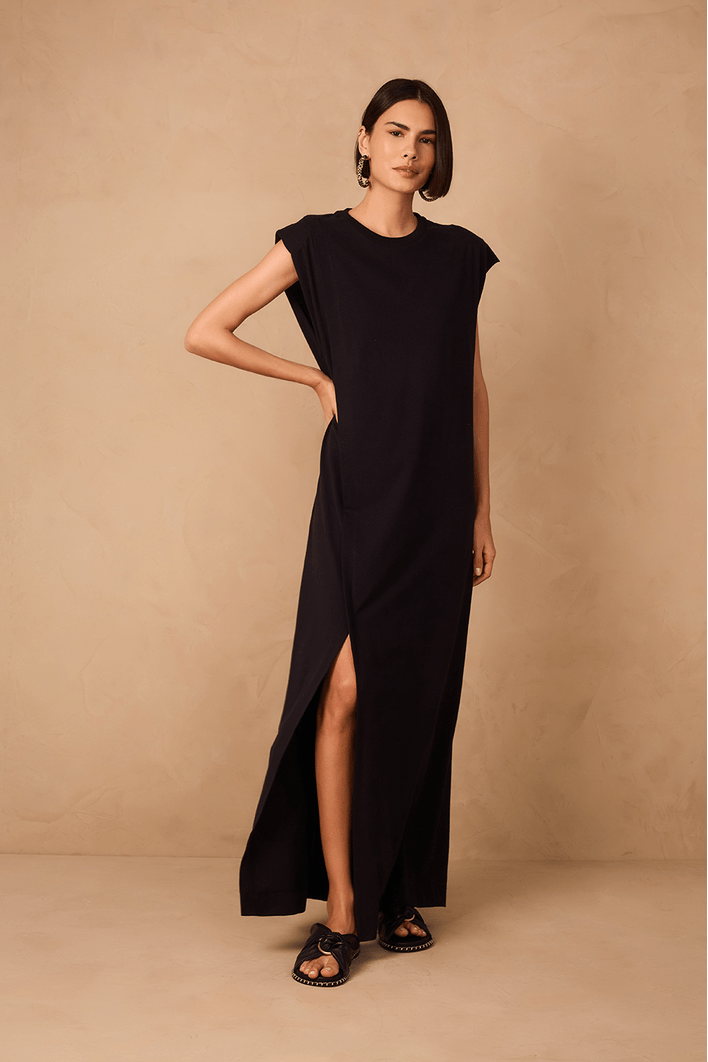 Vestido Reto Fenda