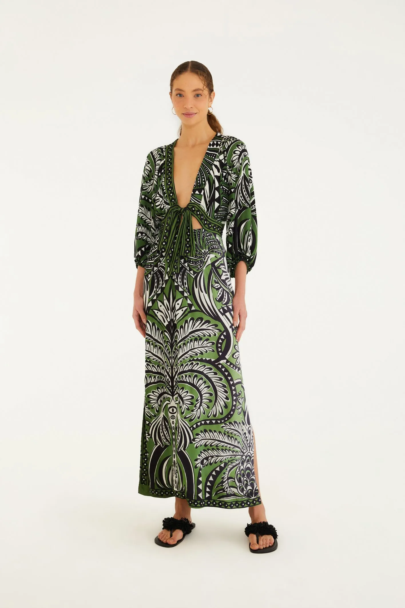 Vestido Cropped Estampado Balamana