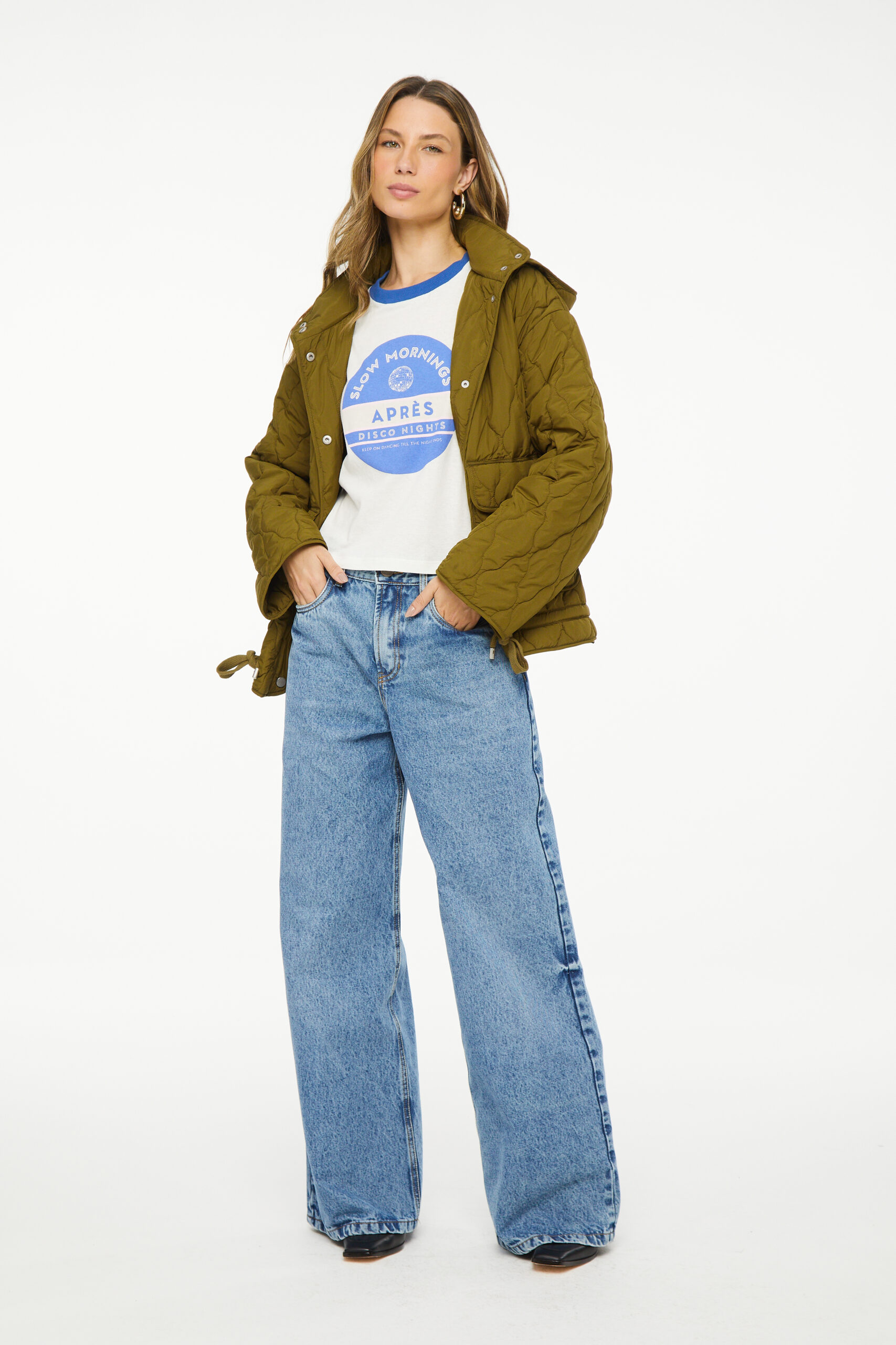Calça Jeans Wide Leg – Stoned Blue