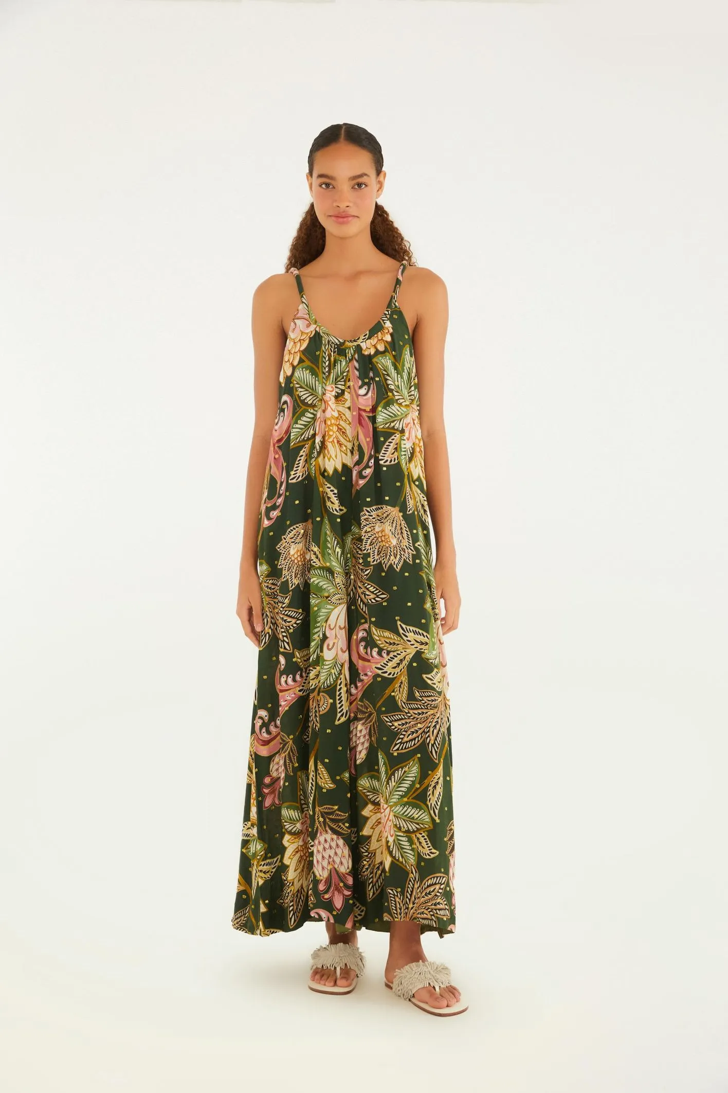 Macacão Estampado Floral Delhi