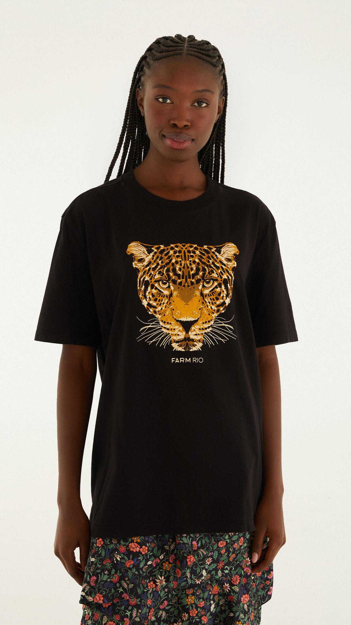 TSHIRT MEDIA ONÇA ESMERALDA