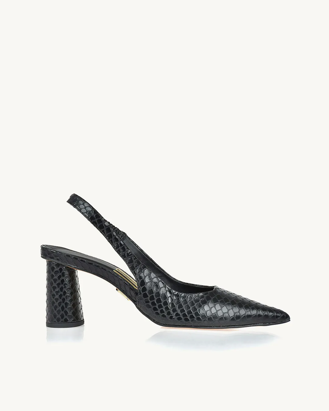 Slingback Salto Médio Venice Preta
