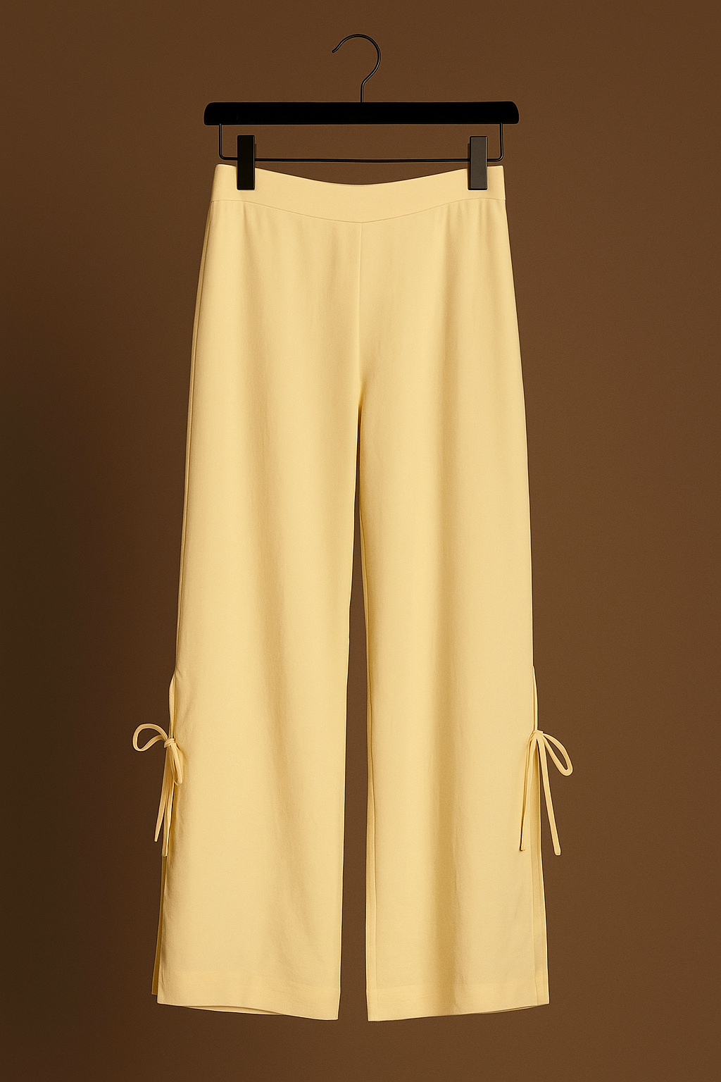 Calça Wide Leg Recorte Lateral