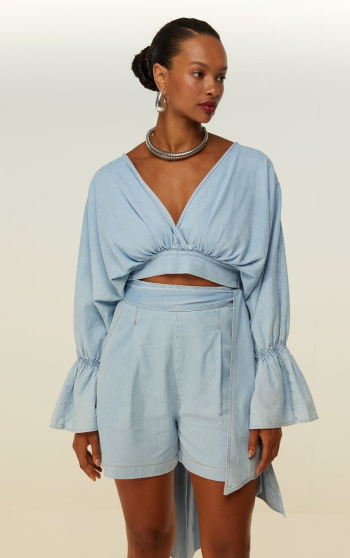 Bermuda Alfaiataria Com Laço