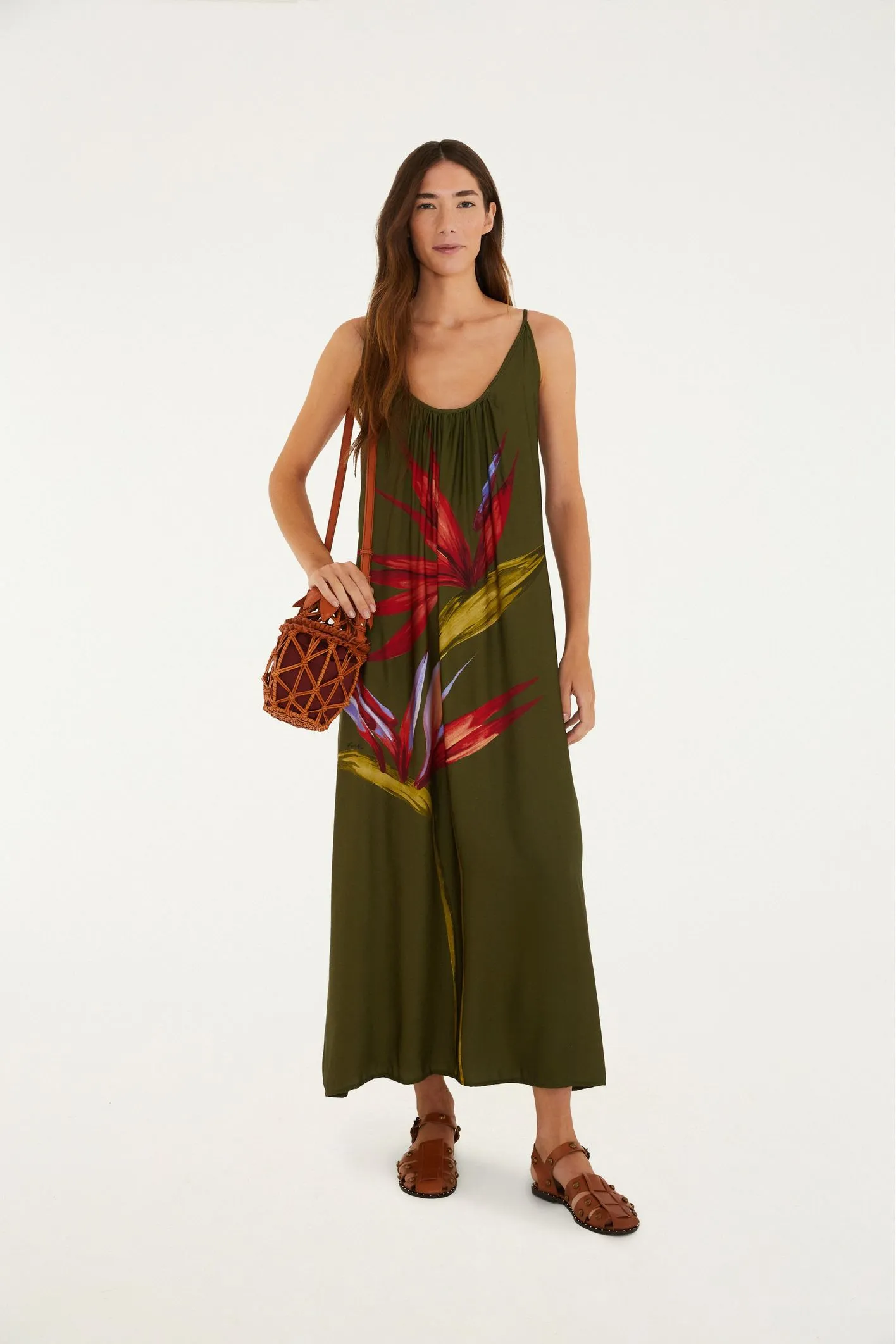 Vestido Longo Estampado Maxi Estrelícia