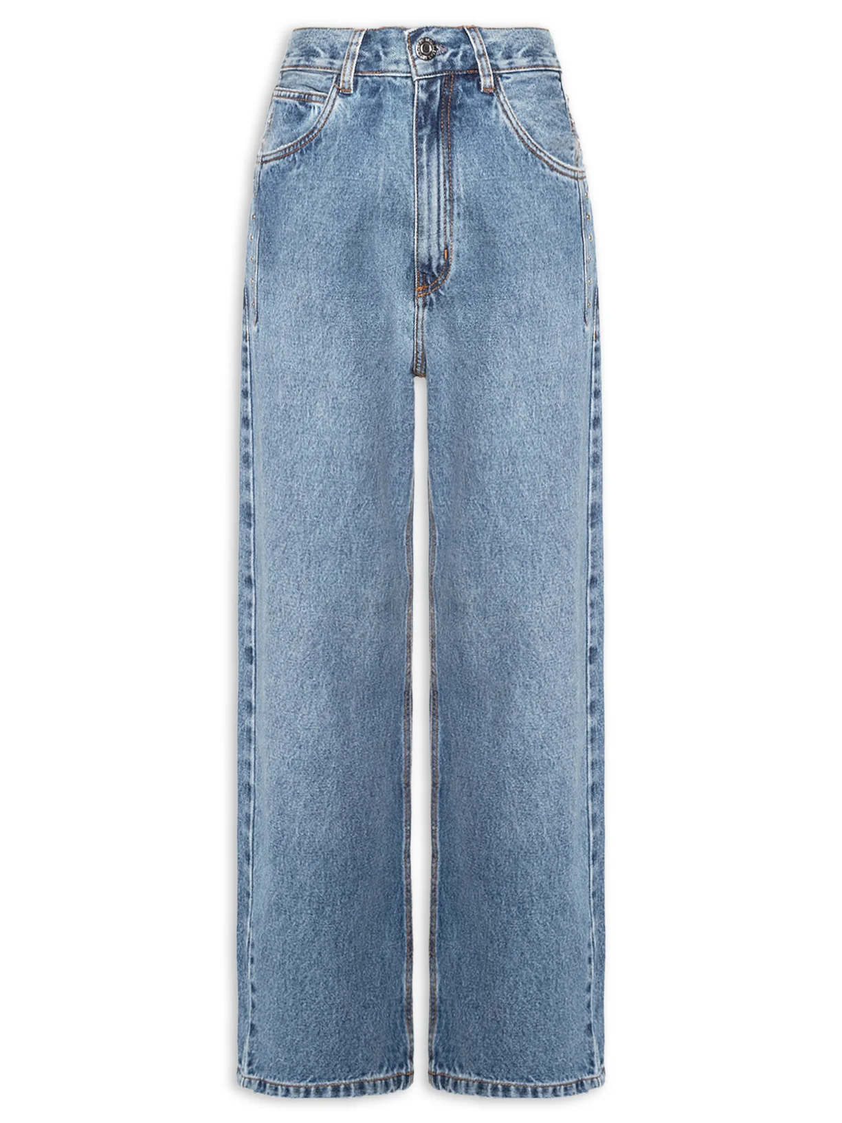 Calça Feminina Jeans Nipper Detalher Tachas