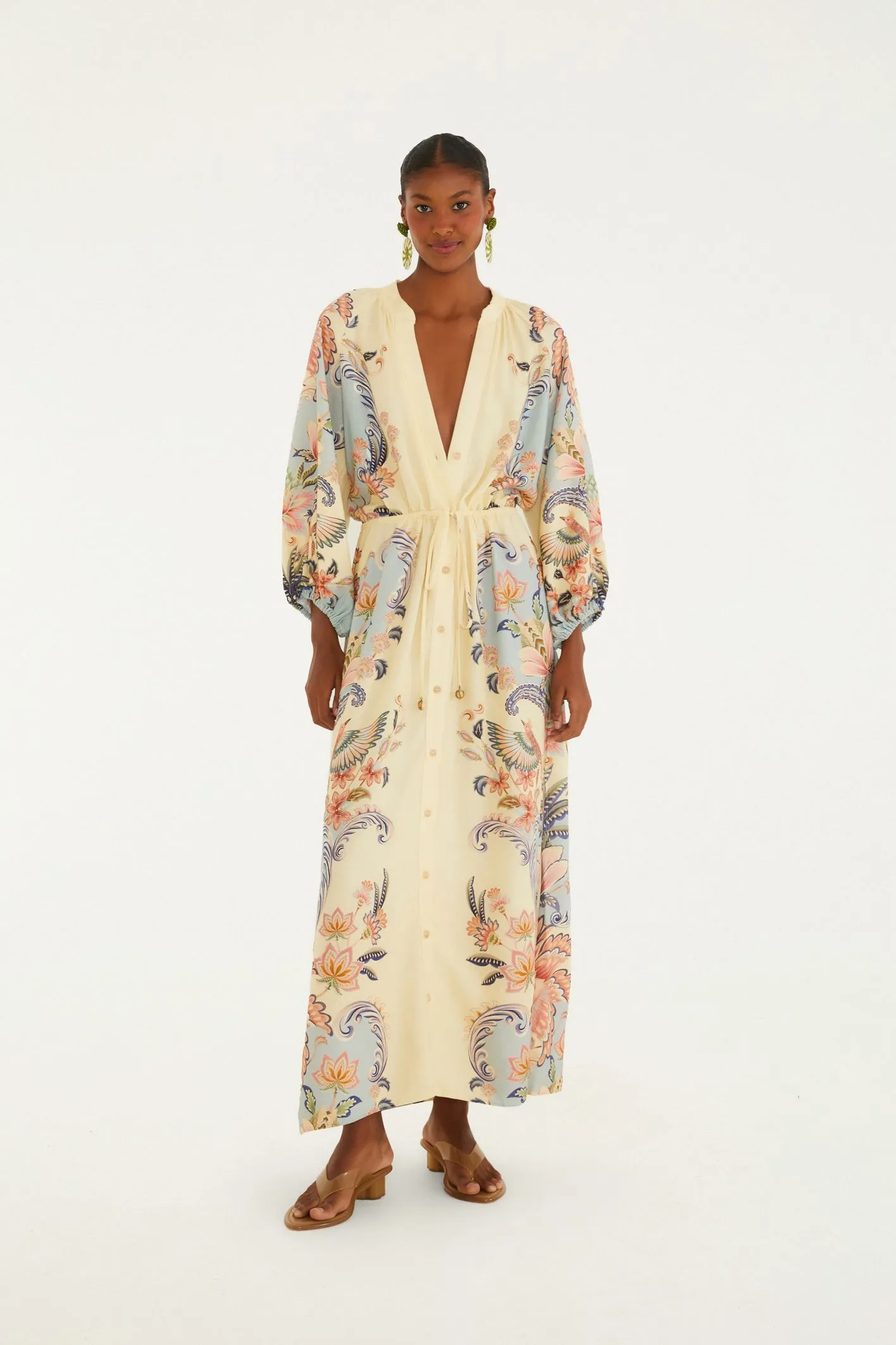 Vestido Cropped Estampado Encanto Boho