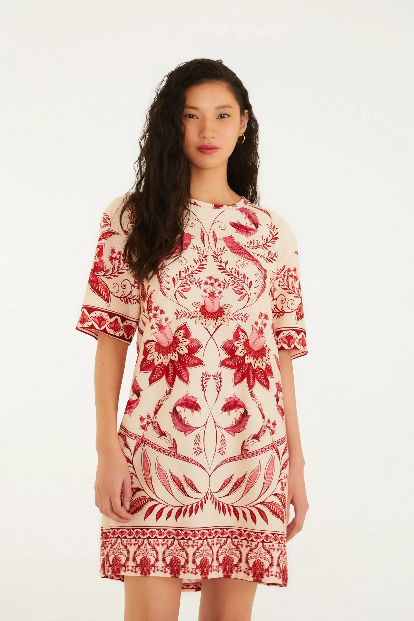 Vestido T-Shirt Básico Estampado Nina