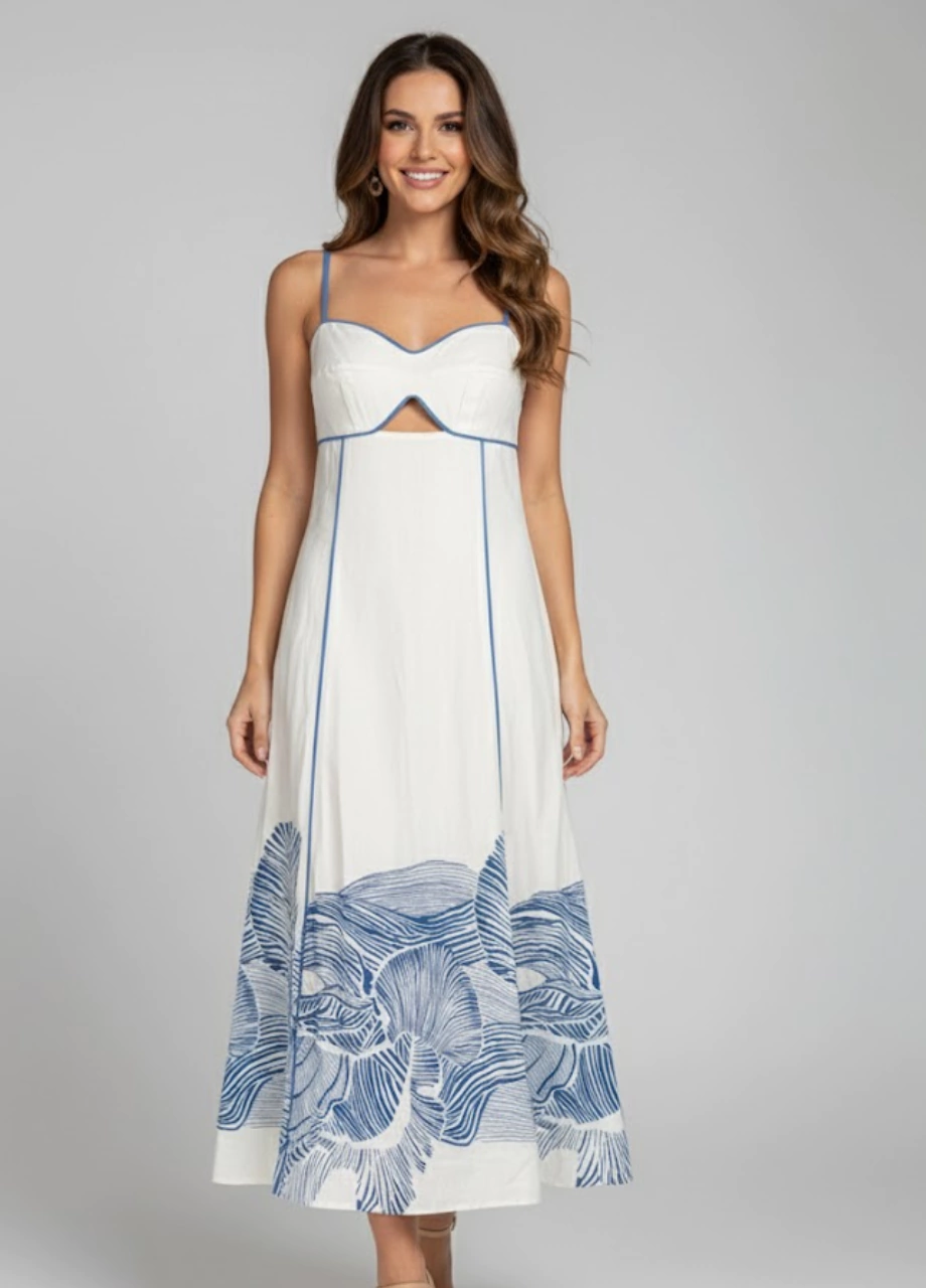 CONJUNTO LINHO ESTAMPA MERGULHO