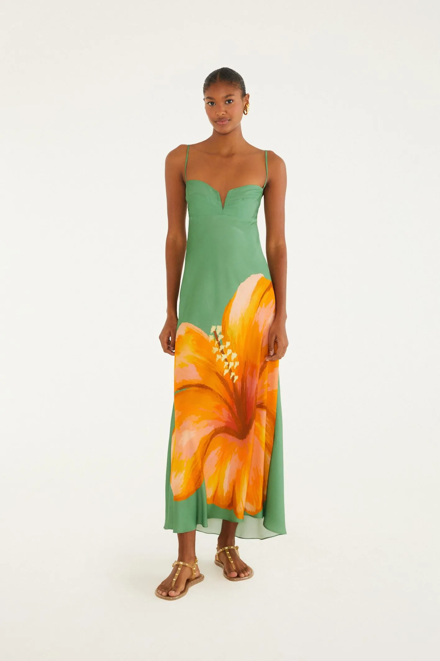 VESTIDO LONGO RETO THALIA