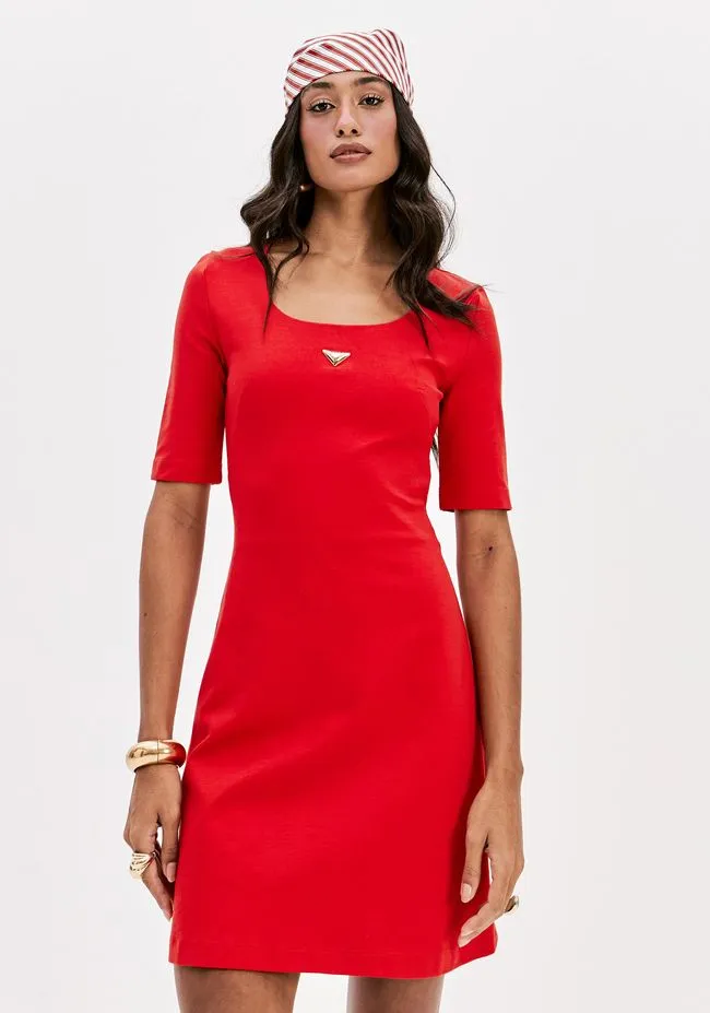 VESTIDO CURTO MANGA CURTA