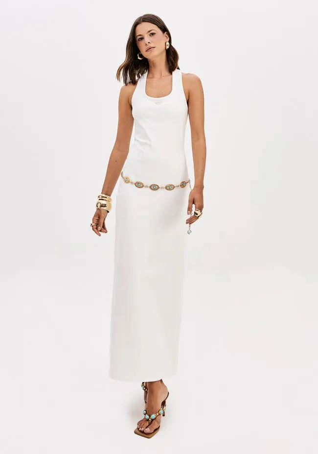 VESTIDO SUPER MIDI SEM MANGA