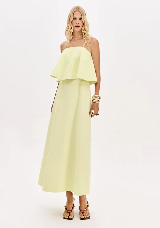 VESTIDO SUPER MIDI COM ALÇAS