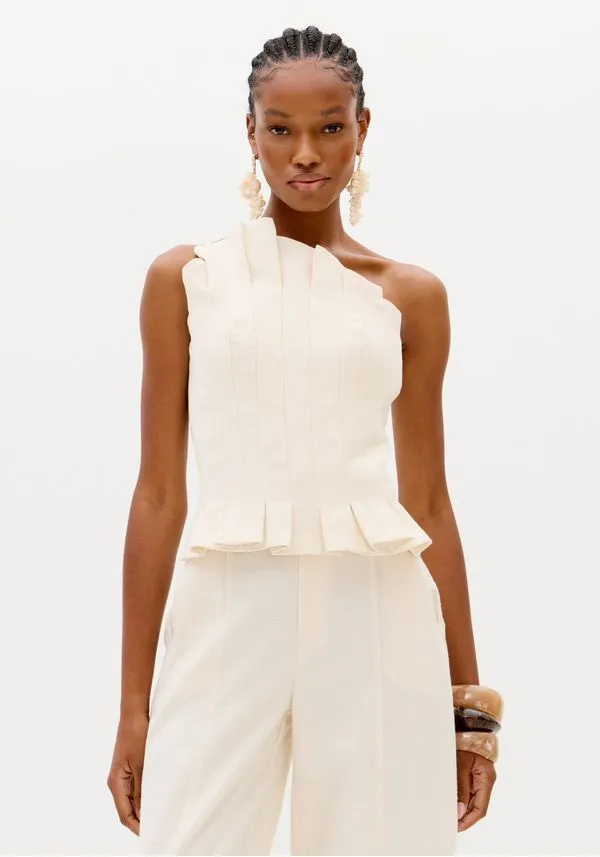 BLUSA CORSET ASSIMÉTRICA