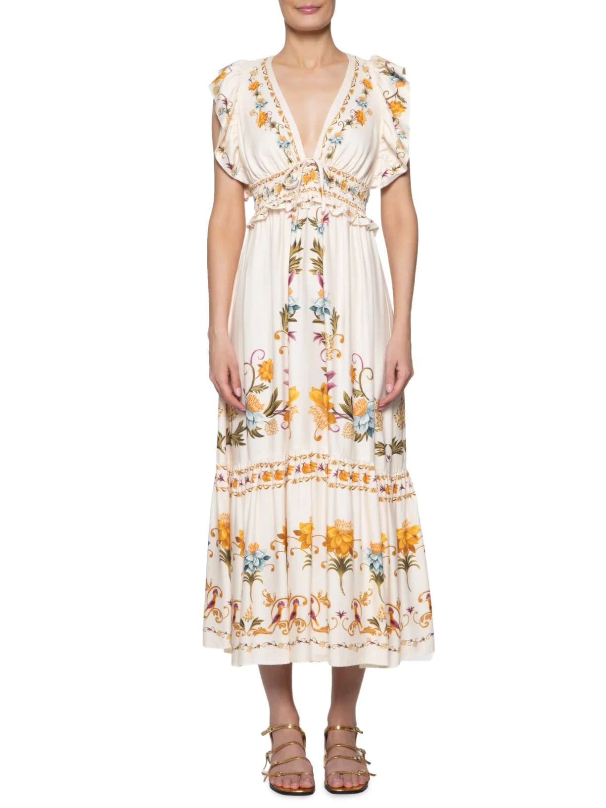 Vestido Midi Delicadeza De Verão Farm